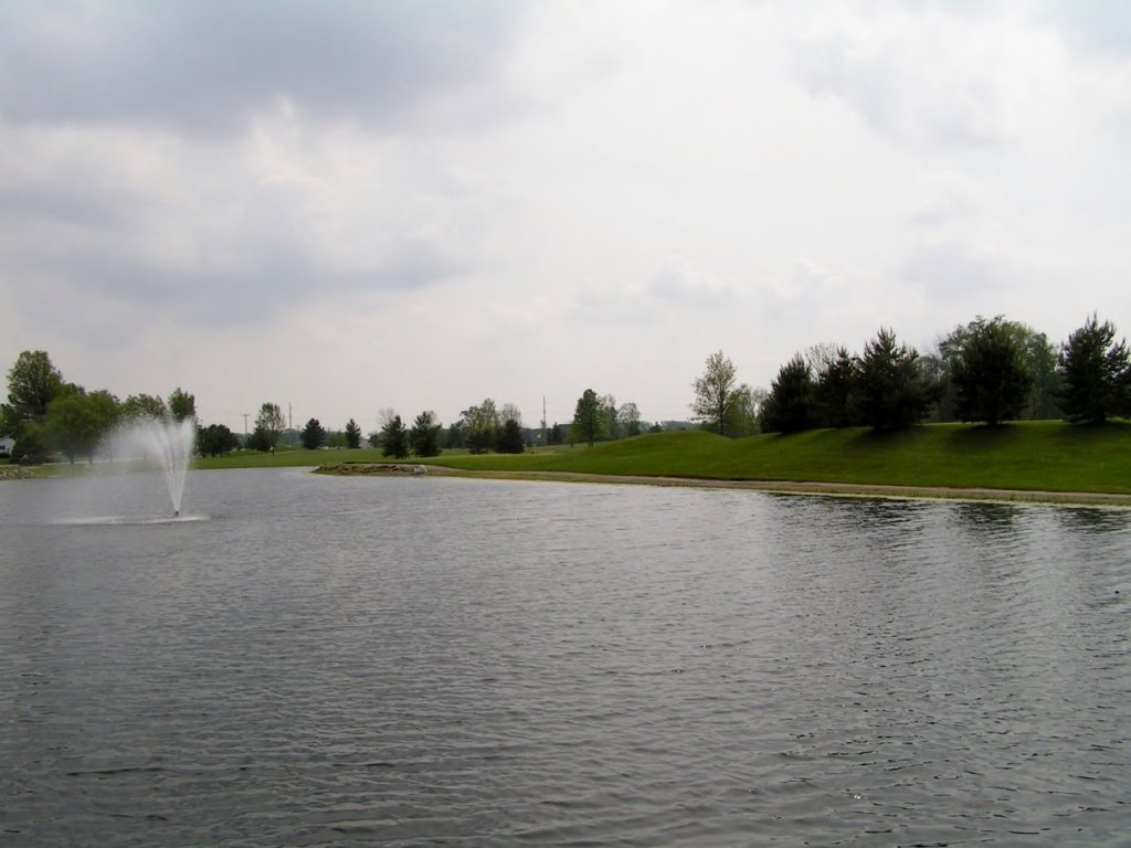 Pond on golf course